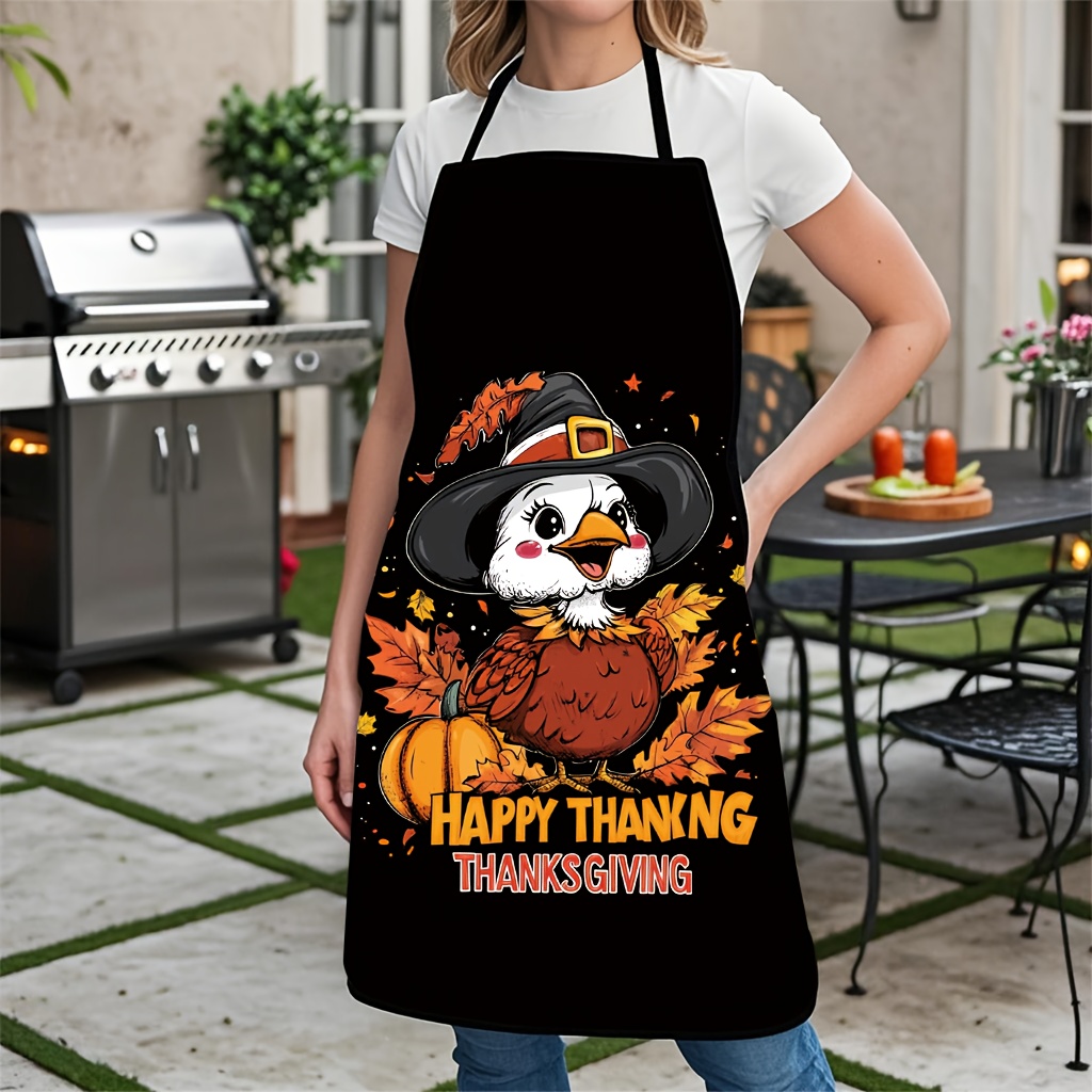Kitchen Witch Baking - Grappige kalkoenheks, vrolijk Thanksgiving-schort, kook- en