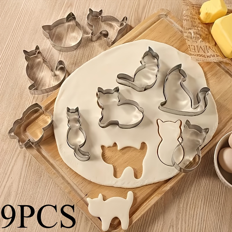 Baking Kitchen Set - 9-delige set koekjesvormpjes, gemaakt van voedselveilig