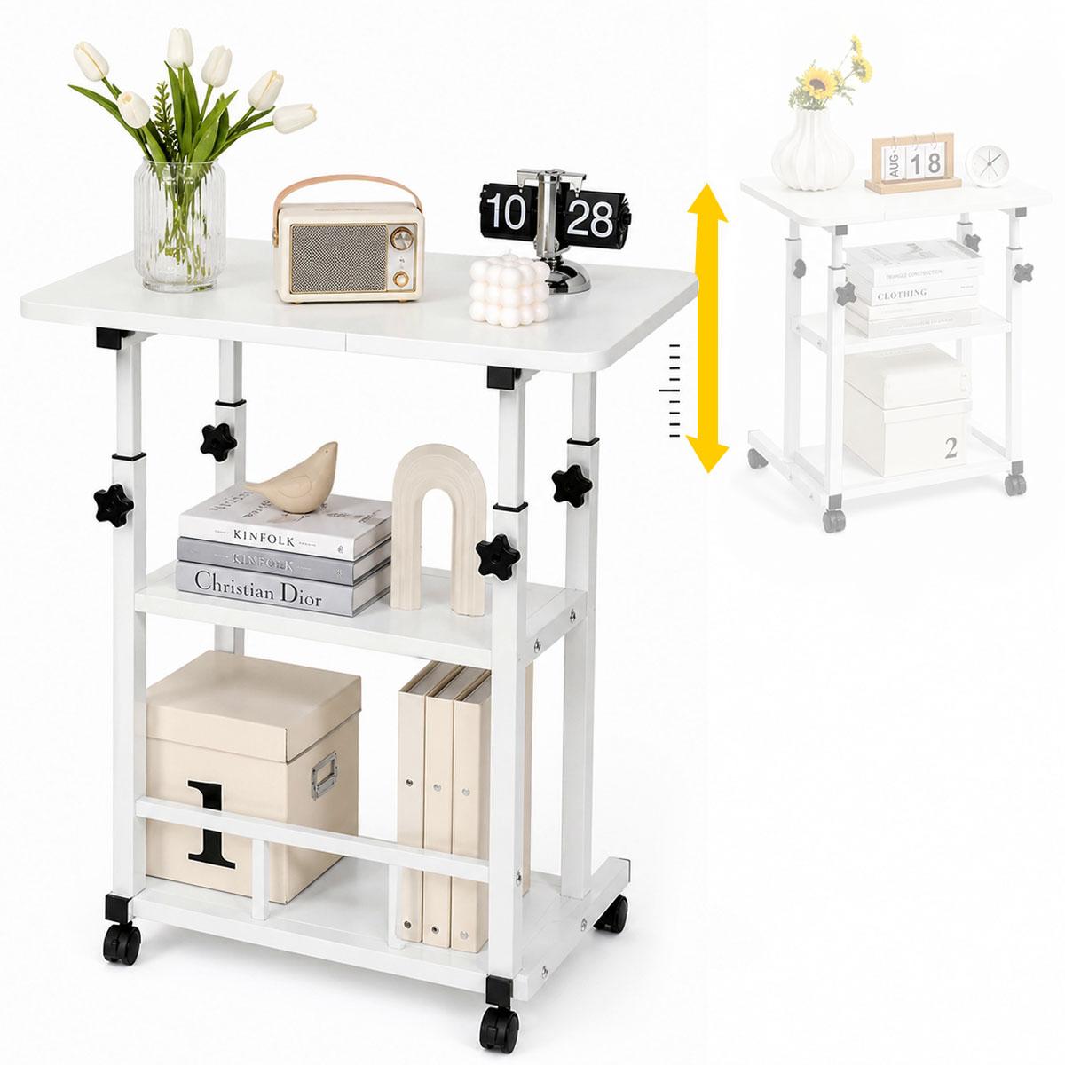 Kitchen Baking Cart - 3-laags verstelbare hoogte, mobiele kar met
