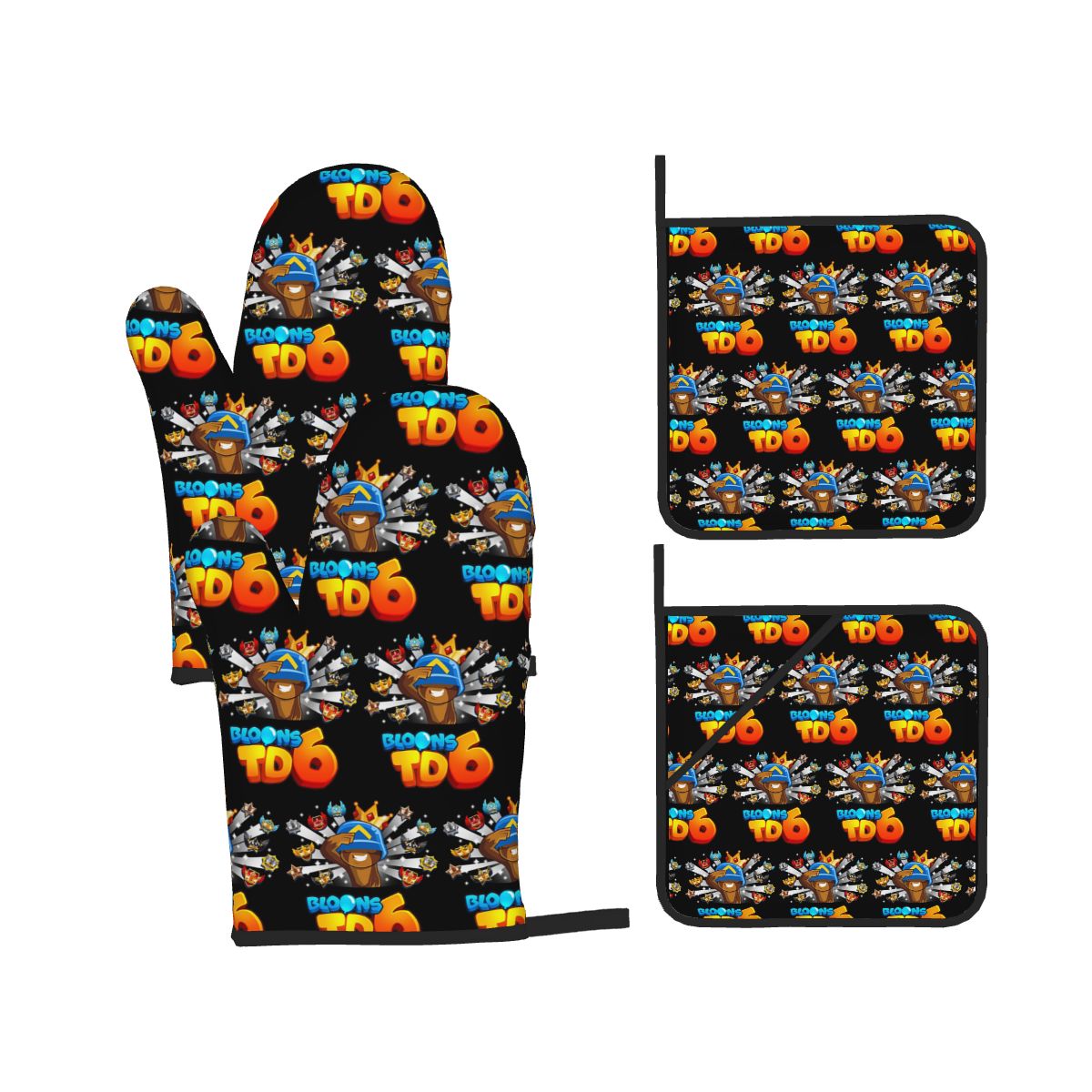 Kitchen Kids Baking Set - Bloons Td 6 Ovenwanten en pannenlappen
