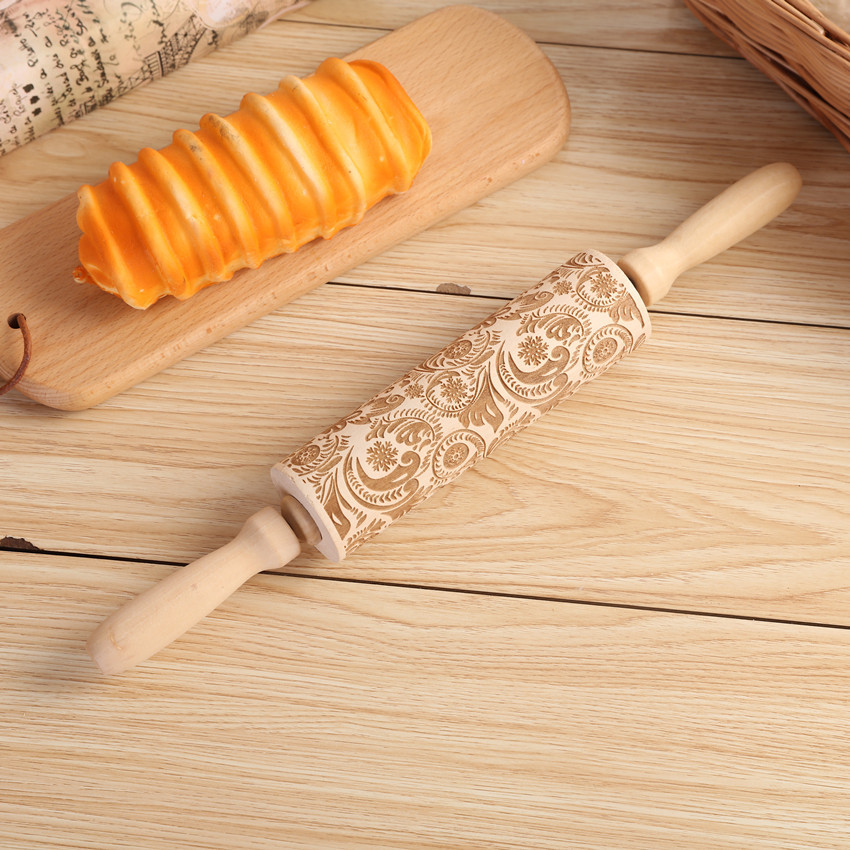 1Pc Embossing Gegraveerd Deegr - Kitchen Roller Baking recensie en prijs