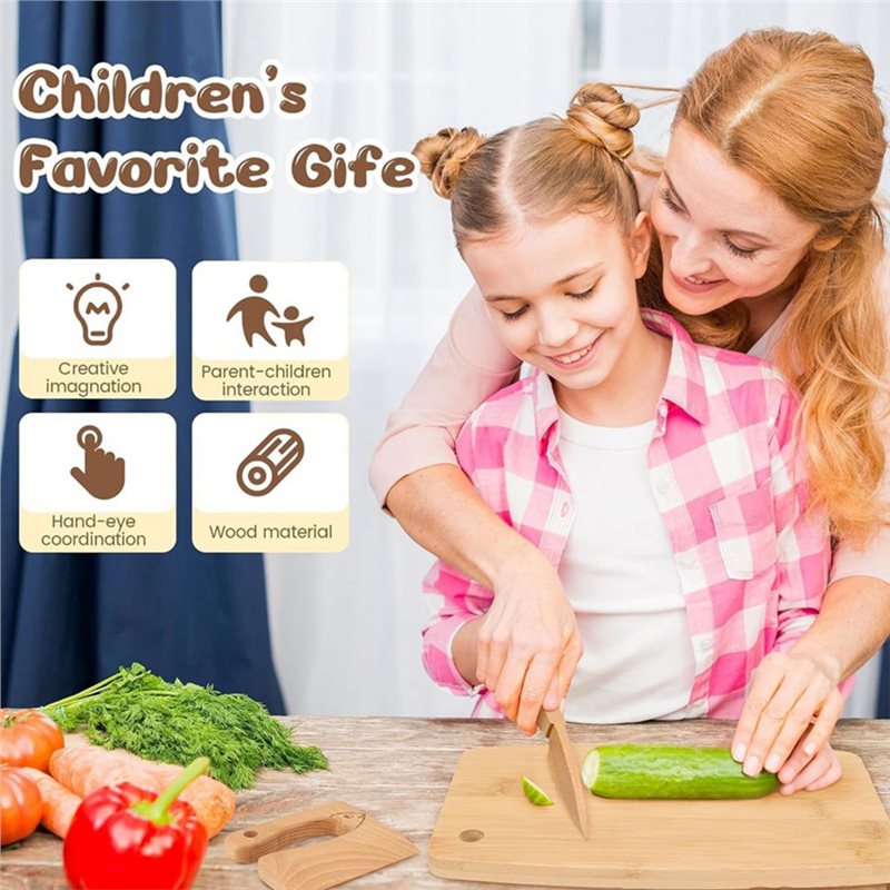 SHGO – houten kinderkeukenmes  - Kitchen Kids Baking Set recensie en prijs