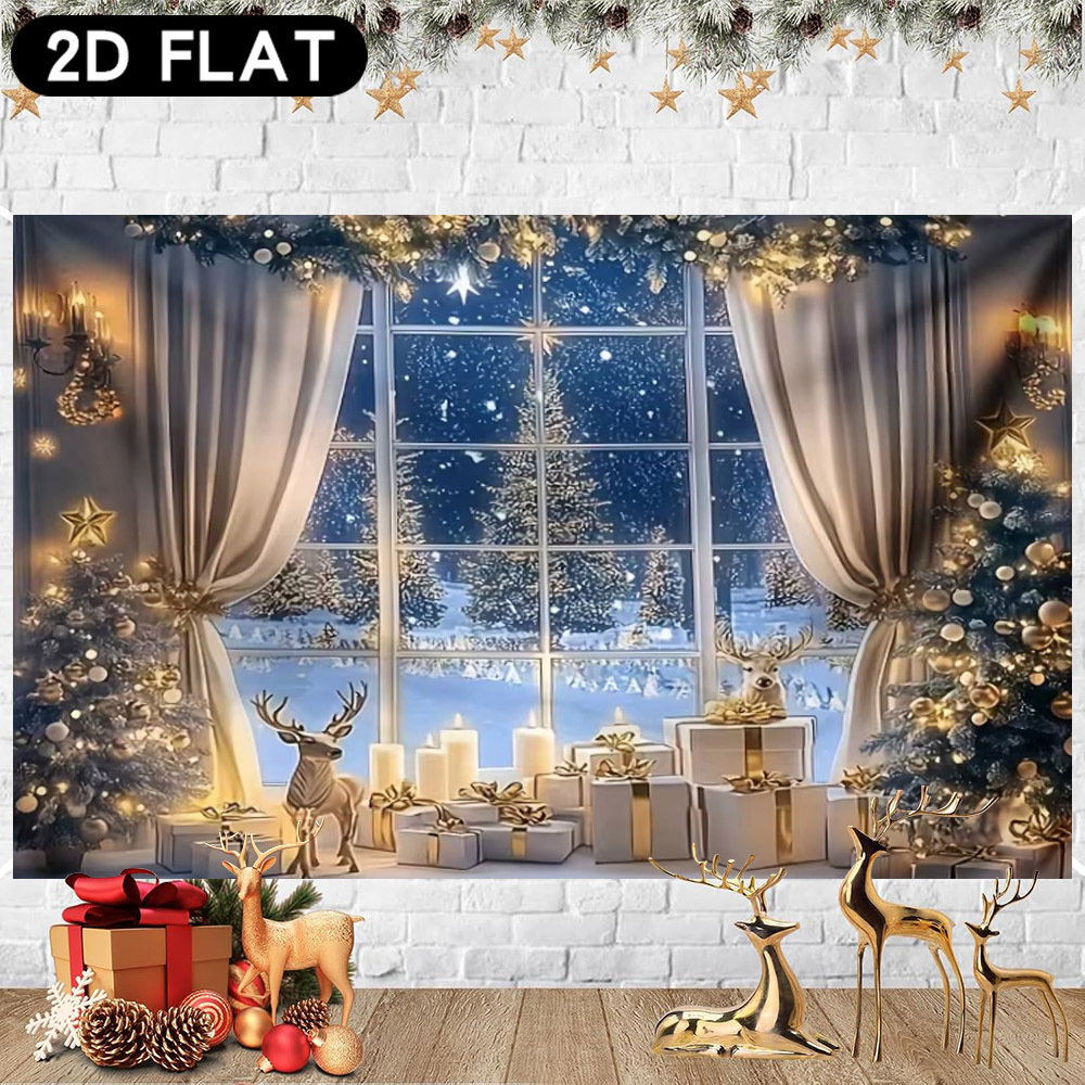Witte winterkerst achtergrondb - Kitchen Baking Background recensie en prijs